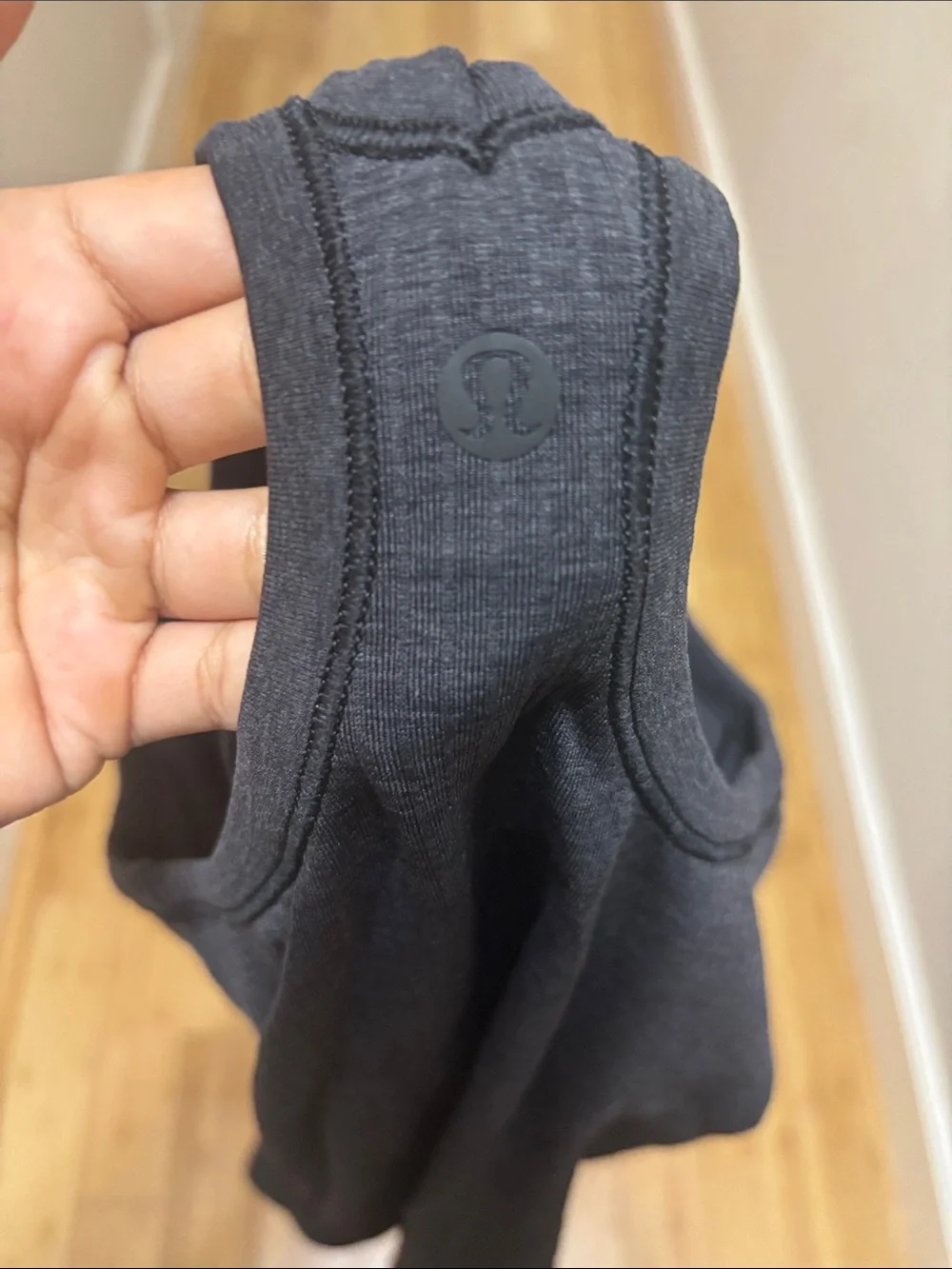 lululemon athletica Black Ribbed Racerback Tank
